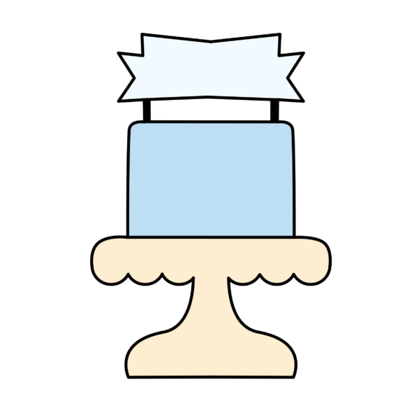 Cortador - Pastel Con Banner