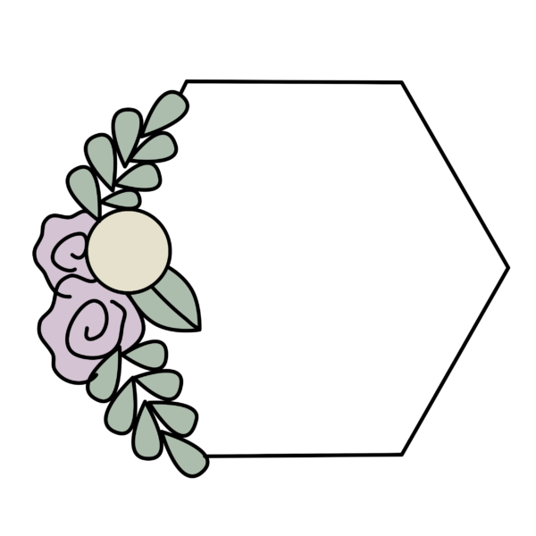 Cortador - Hexágono Con Flores