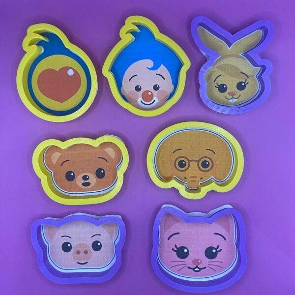 KIT 7 CORTADORES PAYASITO PLIM PLIM