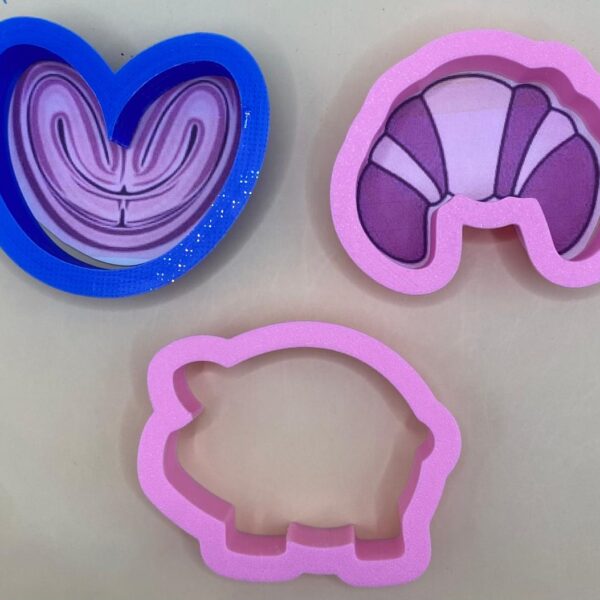 KIT 3 CORTADORES 5 CM C/U  PAN DULCE