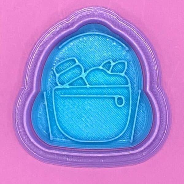 CORTADOR DE GALLETAS CON SELLO MOCHILA 5 CM