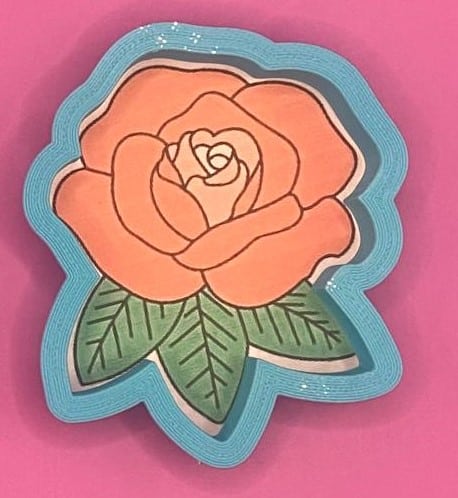 CORTADOR FLOR ROSA 9 CM