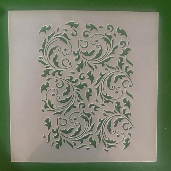 STENCIL HOJAS 12 X 12 CM