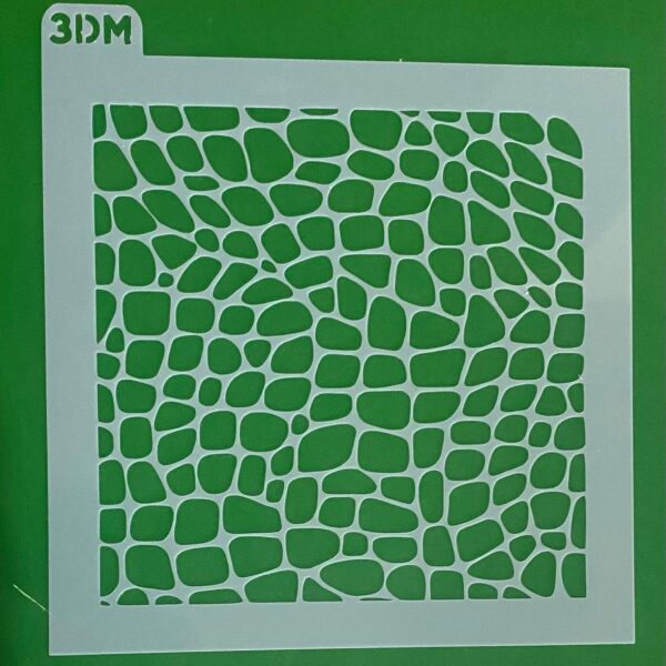 STENCIL PIEL DE DINOSAURIO ESCAMAS DE DRAGON 12 X 12CM