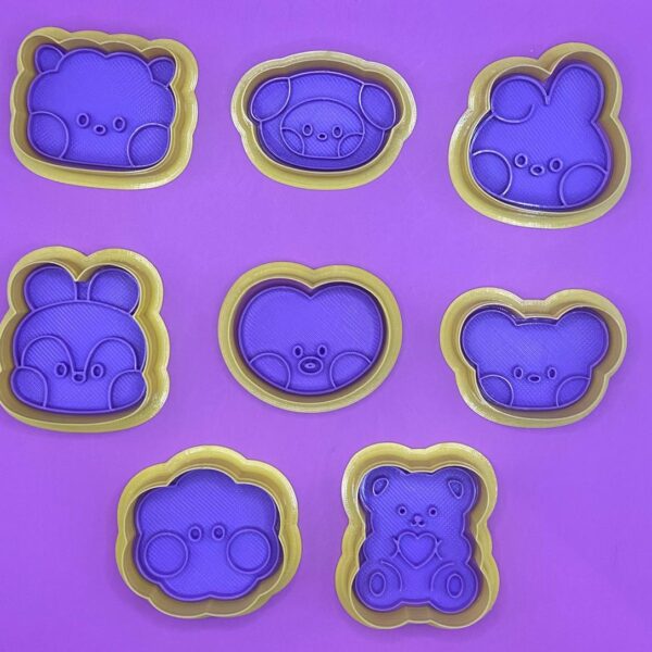 7 CORTADORES CON SELLO MARCADOR BTS