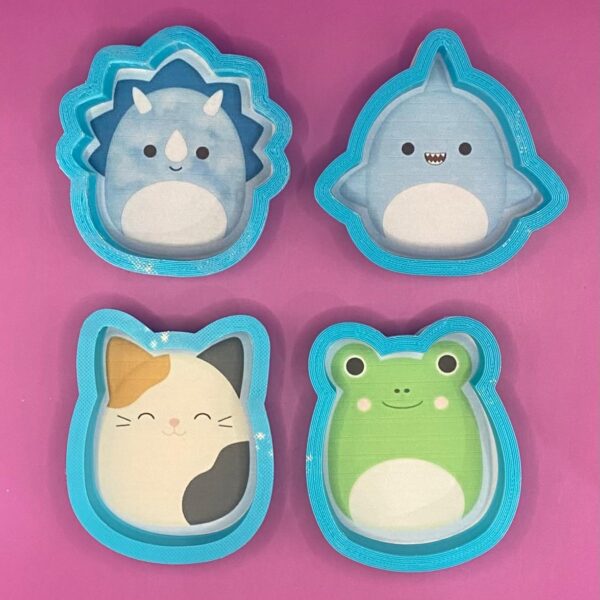 4 CORTADORES SQUISHMALLOWS 8 CM