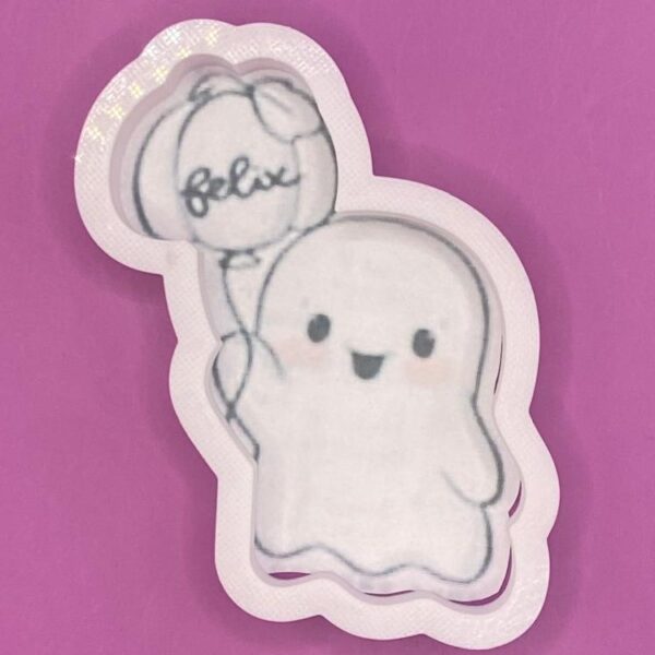 CORTADOR FANTASMA CON GLOBO DE CALABAZA