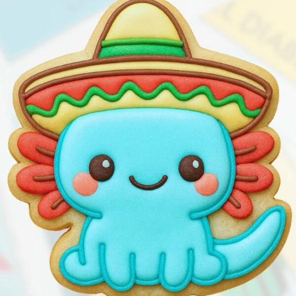 CORTADOR DE GALLETAS AJOLOTE CON SOMBRERO