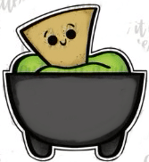 CORTADOR MOLCAJETE CON GUACAMOLE Y TOTOPO