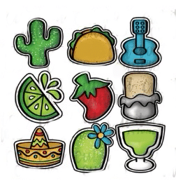 KIT 9 CORTADORES DE GALLETAS 16 DE SEPTIEMBRE