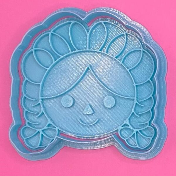 CORTADOR DE GALLETAS CON SELLO MUÑECA MEXICANA LELE