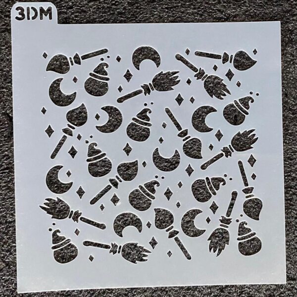 STENCIL HALLOWEEN 12 X 12 CM