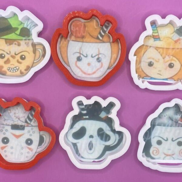 KIT 6 CORTADORES TAZAS HALLOWEEN