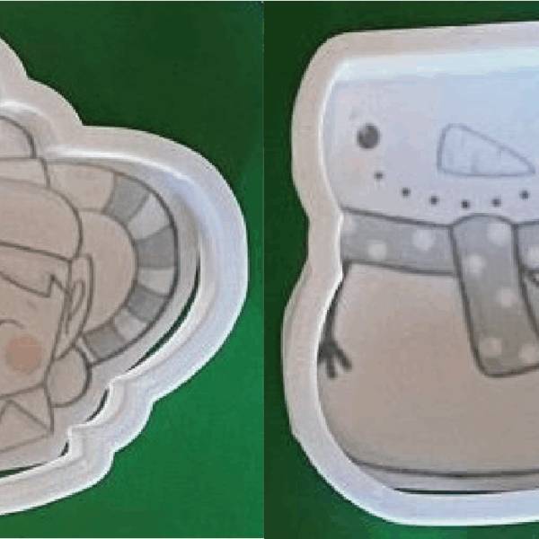 2 CORTADORES TAZA DUENDE TAZA MONO DE NIEVE