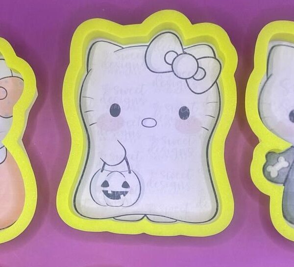 3 CORTADORES HELLO KITTY 10 CM HALLOWEEN