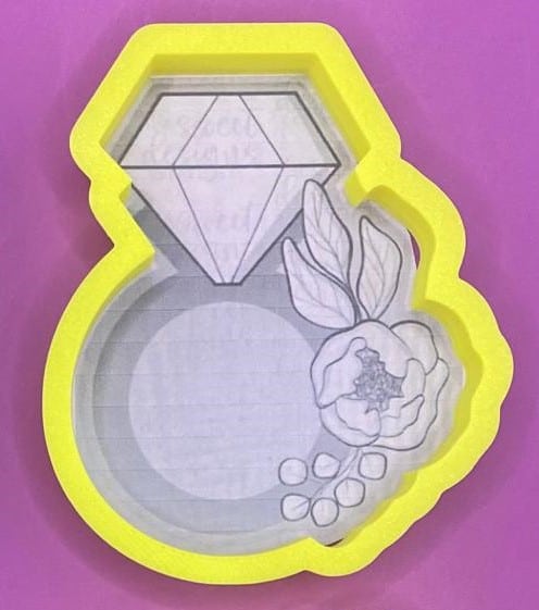 CORTADOR DE GALLETAS ANILLO CON FLORES 10 CM