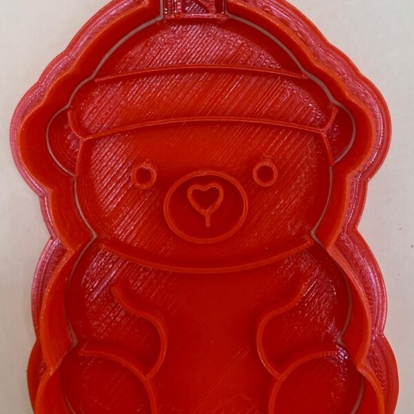 CORTADOR DE GALLETAS OSO STARBUCKS CON SELLO MARCADOR 10 CM