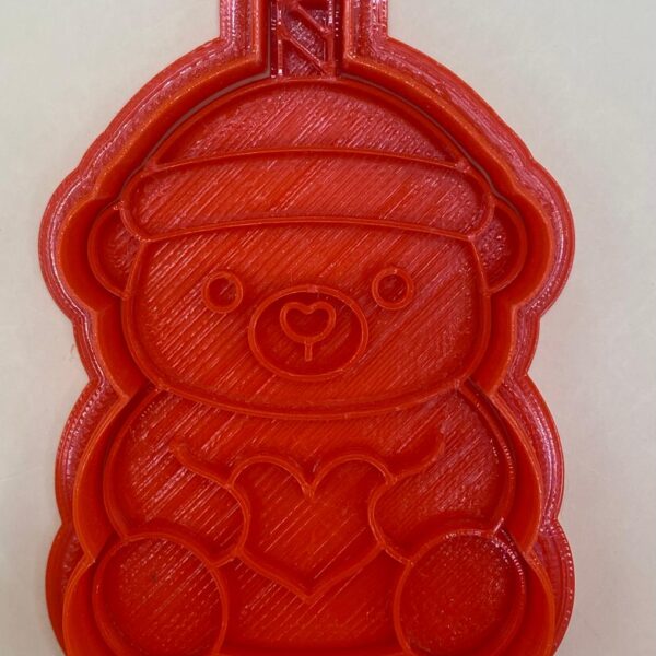 CORTADOR DE GALLETAS OSO STARBUCKS CON SELLO MARCADOR 10 CM