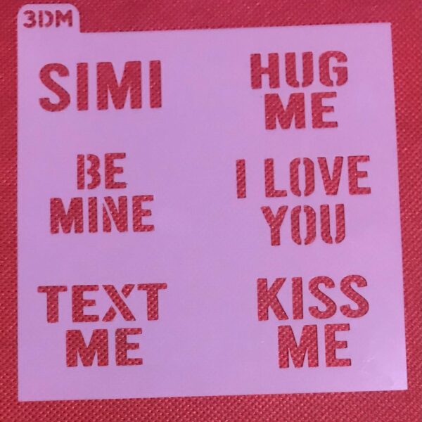 STENCIL 12 X 12 FRASES PARA MANITA DE LA SUERTE