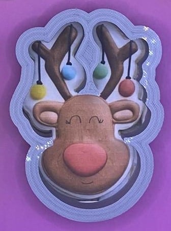 CORTADOR DE GALLETAS RENO CON FOCOS 10 CM