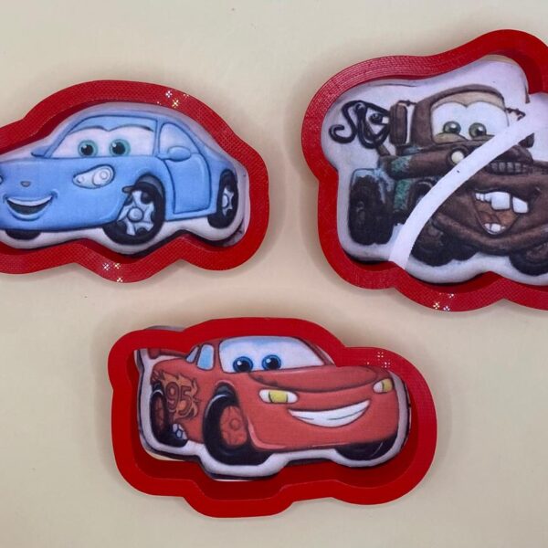 KIT 3 CORTADORES CARS 8 CM