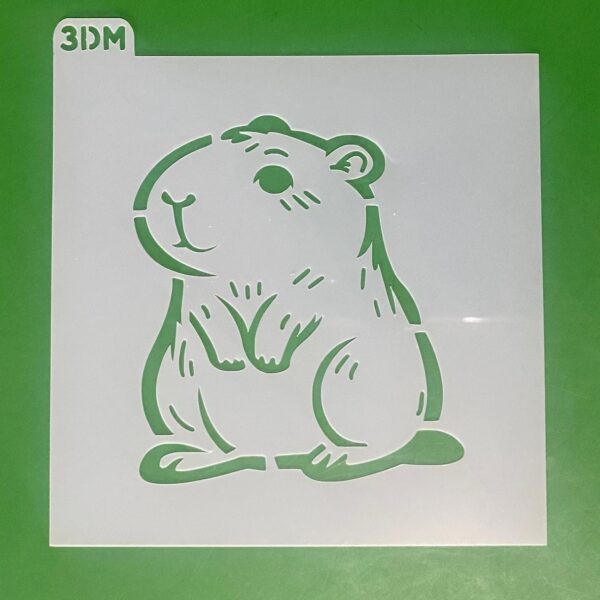 STENCIL CAPIBARA FIGURA EN 9 CM