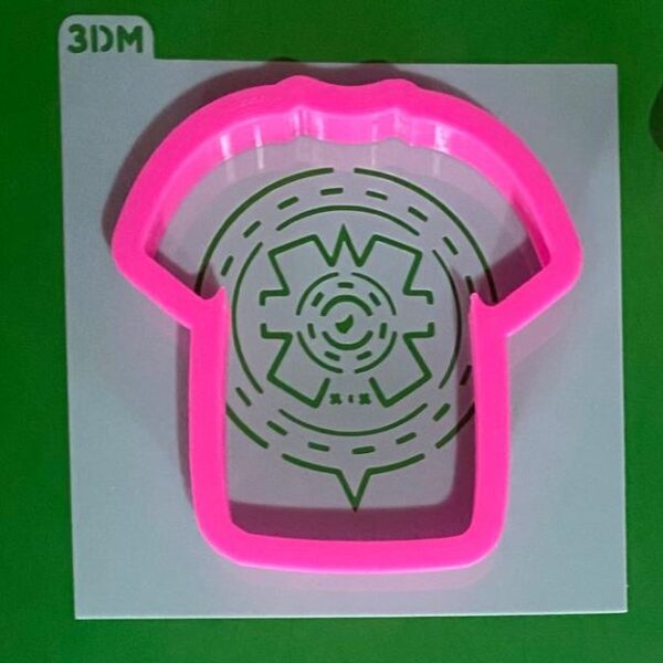 STENCIL + CORTADOR DE CAMISETA DE EQUIPO FUTBOL MEXICO 9 CM