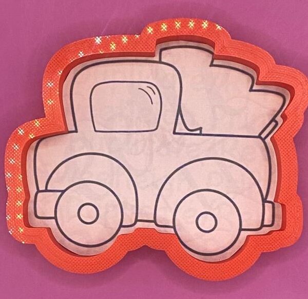 CORTADOR DE GALLETAS CAMIONETA CON PINO NAVIDAD