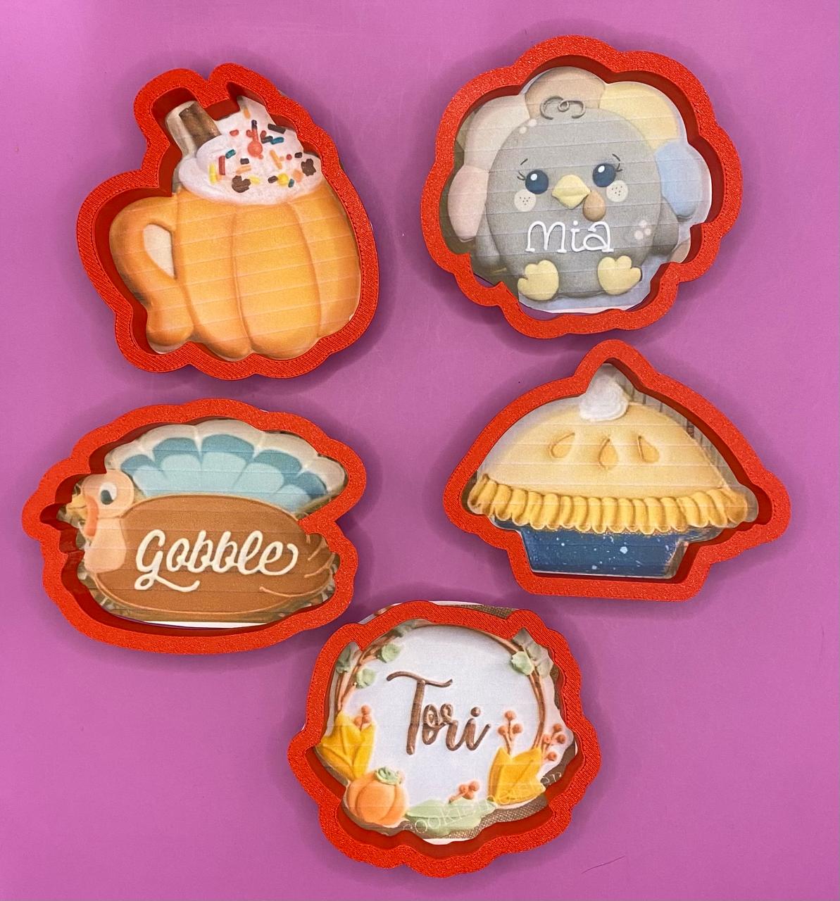 5 CORTADORES THANSGIVING 8 CM