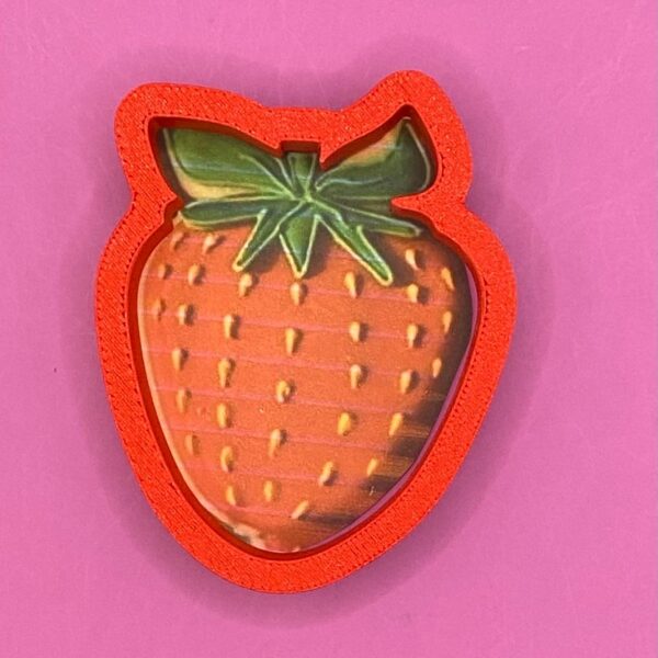 CORTADOR DE GALLETA FRESA 8 CM