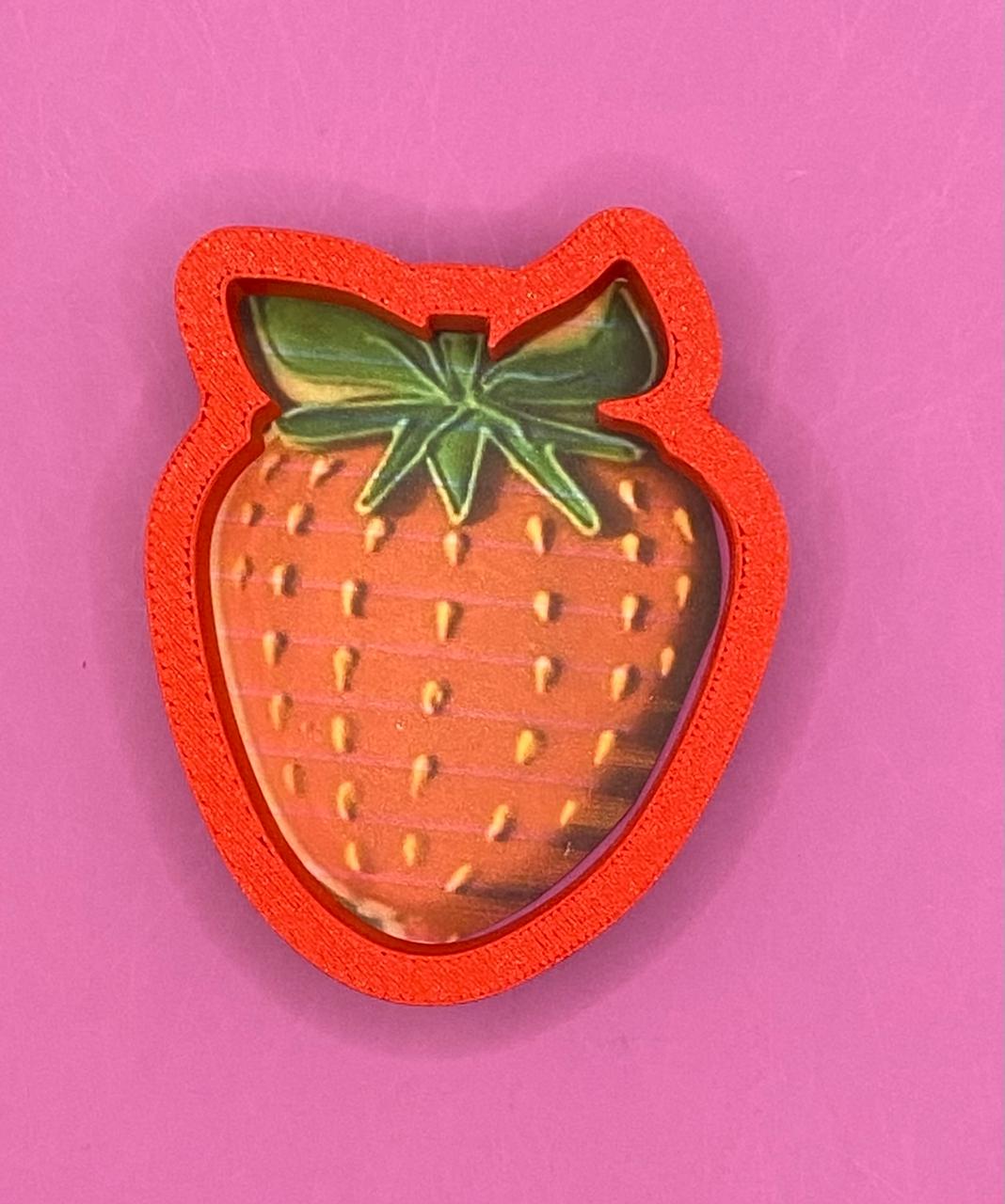 CORTADOR DE GALLETA FRESA 8 CM