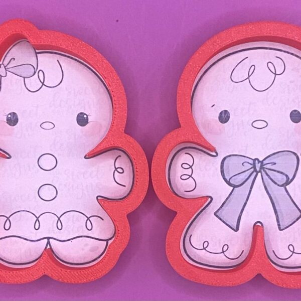 2 CORTADORES DE GALLETA MONOS JENGIBRE 10 CM