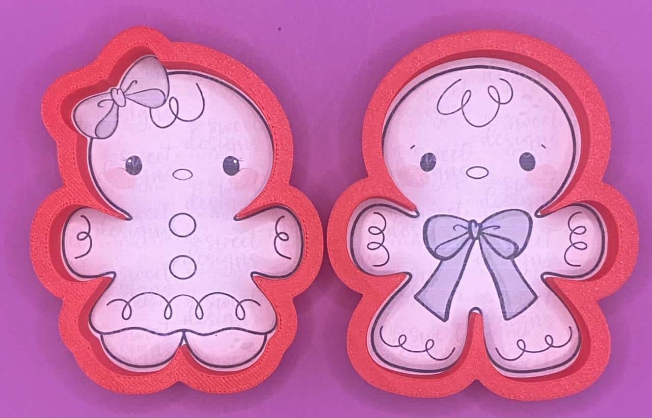 2 CORTADORES DE GALLETA MONOS JENGIBRE 10 CM