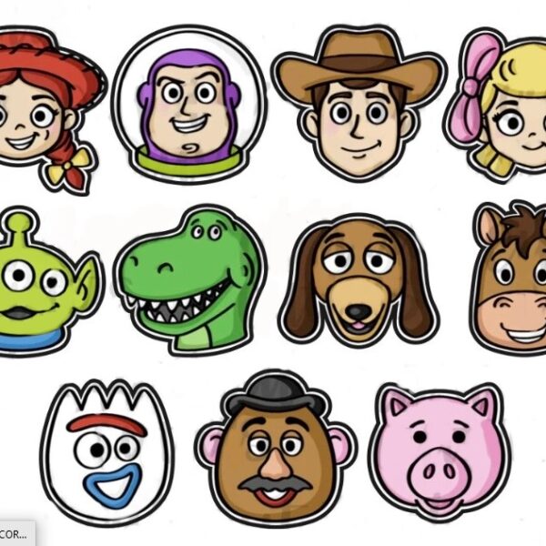 11 CORTADORES DE GALLETAS TOY STORY MINIS 5 CM