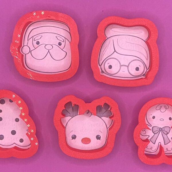 5 CORTADORES DE GALLETAS NAVIDAD MINIS 5 CM